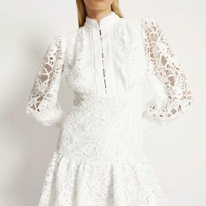 Bardot embroidered mini dress